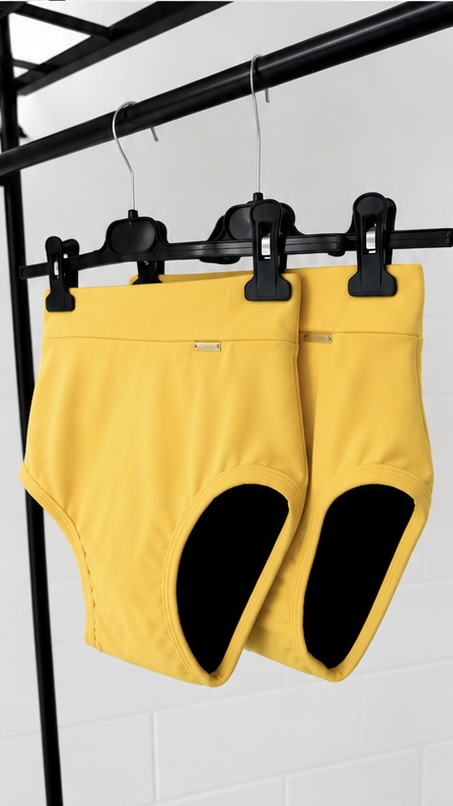 Culotte menstruelle – XS & S - Taille: XS = 32 - 34 | Couleur: Jaune 